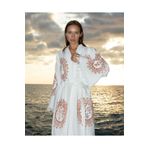 Befera Design Müslin Kimono %100 Pamuklu Güneş Baskılı Desenli Bornoz Kaftan Sabahlık