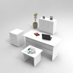 Bega Abce Ofis Büro Masa Takımı 3 Renk Beyaz BEG12-W