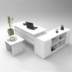Bega Abf Ofis Büro Masa Takımı 3 Renk Beyaz BEG10-W
