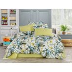 Beğenal Asya Yeşil Ranforce Light Pamuklu Çift Kişilik Nevresim Takımı - 200 x 220 cm - Açık Yeşil