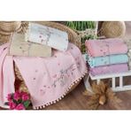 Begenal Home Kadife Flora 6lı Ponponlu Havlu - Renkli - 50 x 90 cm