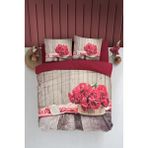 Beğenal Home Tekstil Digital Baskılı Çift Baskılı Nevresim Takımı - 200 x 220 cm - Fuşya