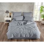 Beğenal Home Tekstil Pamuklu Saten Nevresim Takımı Çift Kişilik - Antrasit - 200 x 220 cm