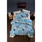 Beğenal Home Tekstil Ranforce Light Afrıcan Blue Nevresim Takımı - Mavi - 200 x 220 cm