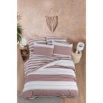 Beğenal Home Tekstil Ranforce Light Madras Powder Nevresim Takımı - Pudra - 200 x 220 cm