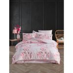 Beğenal Laura Somon Ranforce Light Pamuklu Çift Kişilik Nevresim Takımı - Somon - Bej - 200 x 220 cm