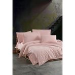 Beğenal Pudra Renkli % 100 Pamuklu Valeria Ultra Soft Washed Çift Kişilik Nevresim Takımı - 200 x 220 cm