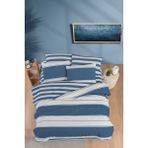 Beğenal Ranforce Light Madras Blue Nevresim Takımı - Mavi - 200 x 220 cm