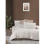 BEGENALHOME Ranforce Light PALMİYE KAHVE Nevresim Takımı Çift Kişilik (Kahverengi)