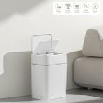 Begin Power 12 Litre Sensörlü Çöp Kovası Ofis Mutfak Banyo Çöp Kovası - Beyaz - 12 lt