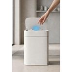 Begin Power 22 Litre Kızıl Ötesi Sensörlü Otomatik Çöp Kovası, Beyaz, 28 x 44 cm