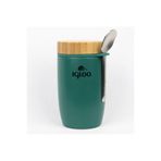 Begin Power Bambu Kapak Yemek Termosu, 500ml, Çelik Termos, Yeşil, 12 Saat Sıcak Tutar
