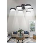 Bego Modern Salon Yatak Odası Giyinme Odası Mutfak Beyaz Işık Ledli Siyah Renk 6 lı Led Avize