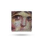 Begoloni Stone Decor Doğal Taş Nihale 15x15cm Zeugma Mozaikleri Baskılı Çaydanlık Altlığı-tencere Tava Altlığı