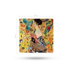 Begoloni Stone Decor Doğal Taş Nihale 20x20cm Gustav Klimt Eserleri Baskılı Taş Çaydanlık Altlığı-tencere Tava Altlığı