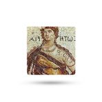 Begoloni Stone Decor Doğal Taş Nihale 20x20cm Zeugma Mozaik Baskılı Taş Çaydanlık Altlığı-tencere Tava Altlığı