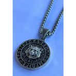 Begondio Kurt Vegvisir Pusula El İşçiliği Paslanmaz Çelik Zincir Erkek Kolye