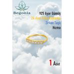 Begonia 925 Ayar Gold Gümüş Zirkon Taşlı Hızma