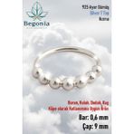 Begonia 925 Ayar Gümüş 7 Top Halka Hızma