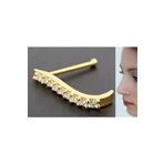 Begonia Accessories 925 Ayar Gold Kaplama Gümüş Tek Sıra Zirkon Taşlı Hızma