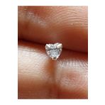 Begonia Accessories 925 Ayar Gümüş 3 mm Kalp Zirkon Tek Taş Hızma