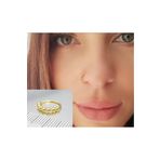 Begonia Accessories 925 Ayar Gümüş 7 Top Gold Halka Hızma