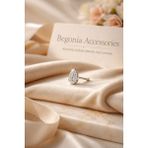 Begonia Accessories 925 Ayar Gümüş Damla Figürlü Minimal Zirkon Taşlı 1 Adet Hızma – Tragus Küpe, Unisex Gümüş Takı, Zarif & Şık Tasarım, Günlük ve Özel Gün Kullanımı