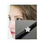Begonia Accessories 925 Ayar Gümüş Zirkon Taşlı Yıldız Kar Tanesi Hızma