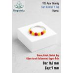 Begonia Sarı 925 Ayar Gümüş 7 Top Halka Hızma