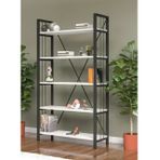 Begüm Lux 5 Raflı Metal Kitaplık, Beyaz