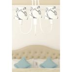 Begüsa Elina 3.lü Avize Beyaz No:05