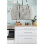 Begüsa Modeno 3.Lü Avize Açık Gri 45 cm