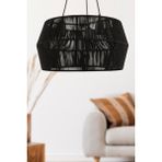 Begüsa Modeno 3.lü Avize Siyah 45 cm