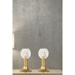 Begüsa Nira 2 Adet Camlı Tealight Mumluk Eskitme