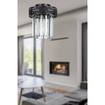 Begüsa Sitrus Tekli Siyah Lux Kristal Taşlı Tavan Montaj Avize - Renkli - 1