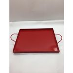 Behçet Dikdörtgen Sunum Tepsisi Kırmızı 18*23 Cm