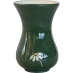 Behi Ceramic El Yapımı Papatya Kahve Fincan 110 ml - 1 Adet - Koyu Yeşil