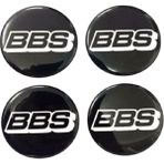 Behin Dizayn Bbs Jant Göbek Arması Siyah Yapıştırma 56Mm 4 Adet