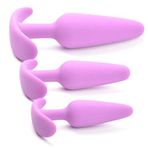 BeHorny Premium Sınıf Silikon Üçlü Anal Tıkaç Seti, Mor