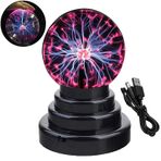BEIAOSU Plazma küresi, flaş küresi, plazma lambası, küçük plazma lamba, USB şarj kablolu, sihirli plazma topu, mini plazma ışını, parti, disko, çocuk odası için dekorasyon