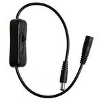 BEIDUOYANG in-Line Güç Anahtarı için AÇIK/Kapalı 2.1mm/5.5mm Kablo Tak 12V LACA Push Button Anahtarı Açık Kapalı Su Geçirmez Anlık Led Kontrol Kolu Kolu Start Stop Dokunsal Dimmer Dedektörü Sensörü