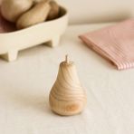 Beige & Stone Ahşap Armut Dekoratif Biblo Obje