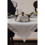 Beige & Stone Ahşap Kulplu Fanus Paslanmaz Çelik Gümüş 18 cm Tabaklı Kek Pasta Sunum Stand Tepsi