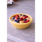 Beige & Stone Seramik Donut Bowl Kahvaltılık Tatlı Salata Kase Sarı