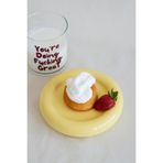 Beige & Stone Seramik Küçük Boy Sarı Donut Tatlı Sunum Tabağı
