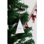 Beige & Stone Yılbaşı El Yapımı Seramik Noel Çam Ağacı Süsü