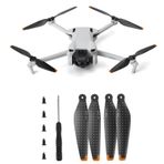 BeisDirect 4 adet Min 3 Pro pervaneler için DJI Mini 3 Pro yedek Prop bıçakları düşük gürültü karbon Fiber pervaneler DJI Mini 3 Pro Drone aksesuarları (dahil değildir Drone) (4 adet)