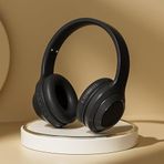 BeisDirect Bluetooth kulak üstü kulaklık, kablosuz kulaklık, yüksek renkli, tam paket, kulak oyunu, katlanabilir, takılabilir, Bluetooth uyumlu kulaklık, PC, seyahat, ev, ofis için (siyah)
