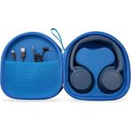 BeisDirect EVA Sert Kılıf JBL TUNE 720BT 520BT 510BT Sony WH-1000xm4 WH-CH520 WH-CH720N Kulaklık Saklama Kutusu Seyahat Taşıma Çantası Kulaklık Kulaklık Kılıfı (Mavi)