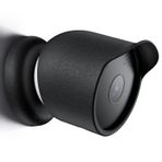 BeisDirect Google Nest Cam için Su Geçirmez Silikon Koruyucu Kılıf Dış Mekan veya İç Mekan Pil Gözetim Kamerası Koruyucu Kapak Kol Aksesuarları Tüm Hava Koşullarına Karşı Koruma (Siyah)